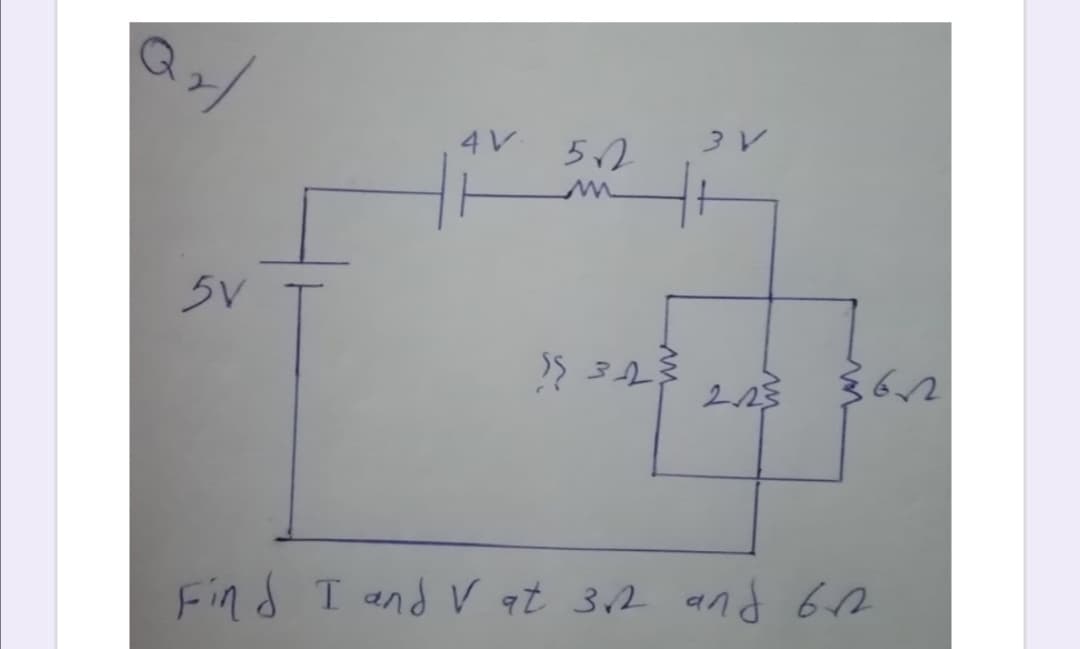 4V
52
5V
Find T and V at 32 and 62
