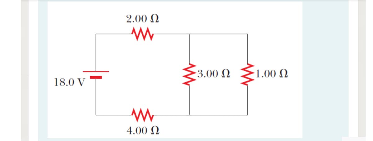 2.00 N
-3.00 N
-1.00 Ω
18.0 V
4.00 N
