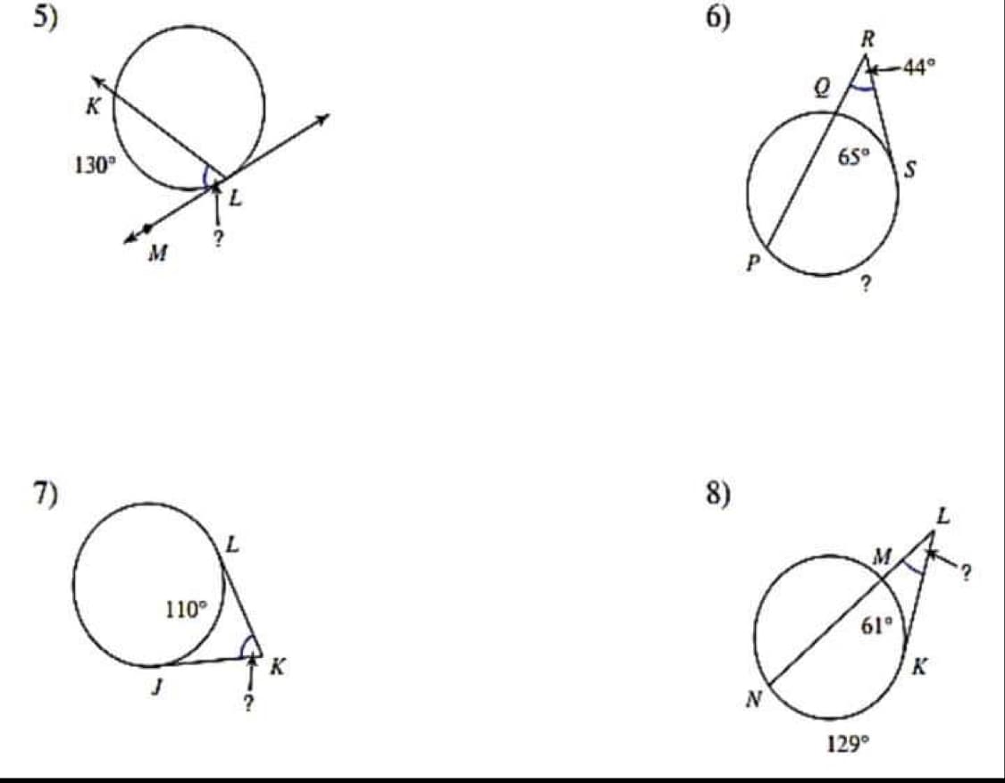 5)
6)
44°
K
130°
65°
M
7)
8)
110°
61°
K
K
129°
