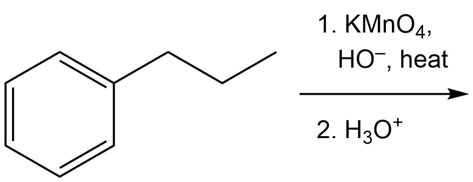 1. KMNO4,
HO¯, heat
2. Hзо
