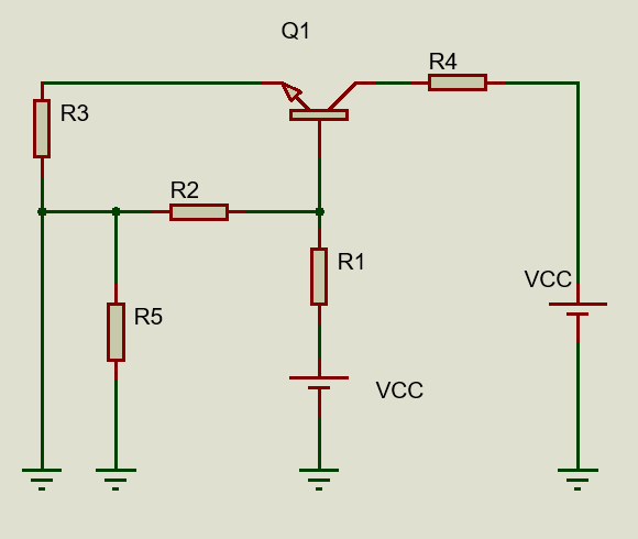 Q1
R4
R3
R2
R1
VCC
R5
VCC
