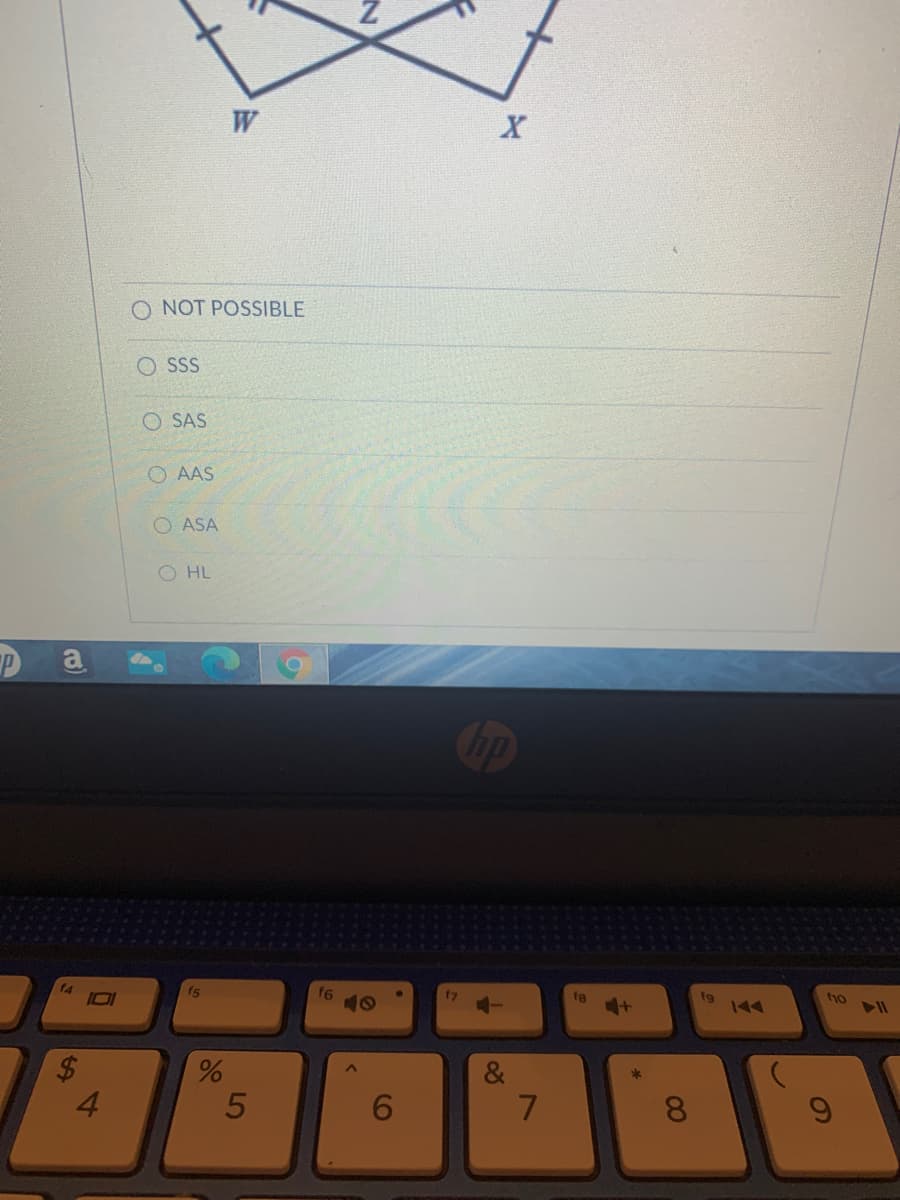 W
O NOT POSSIBLE
O SS
O SAS
O AAS
ASA
O HL
f4
101
fs
f6
f7
fg
fg
&
4.
6.
8.
5
%24
