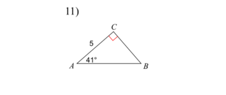 11)
5
41°
B
