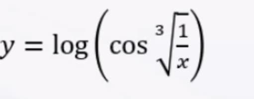 y = log( cos
