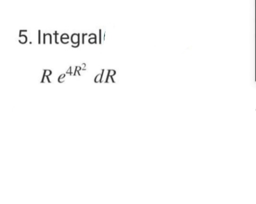 5. Integral
ReAR dR