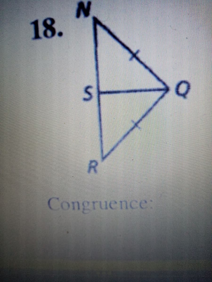 18.
Congruence:
