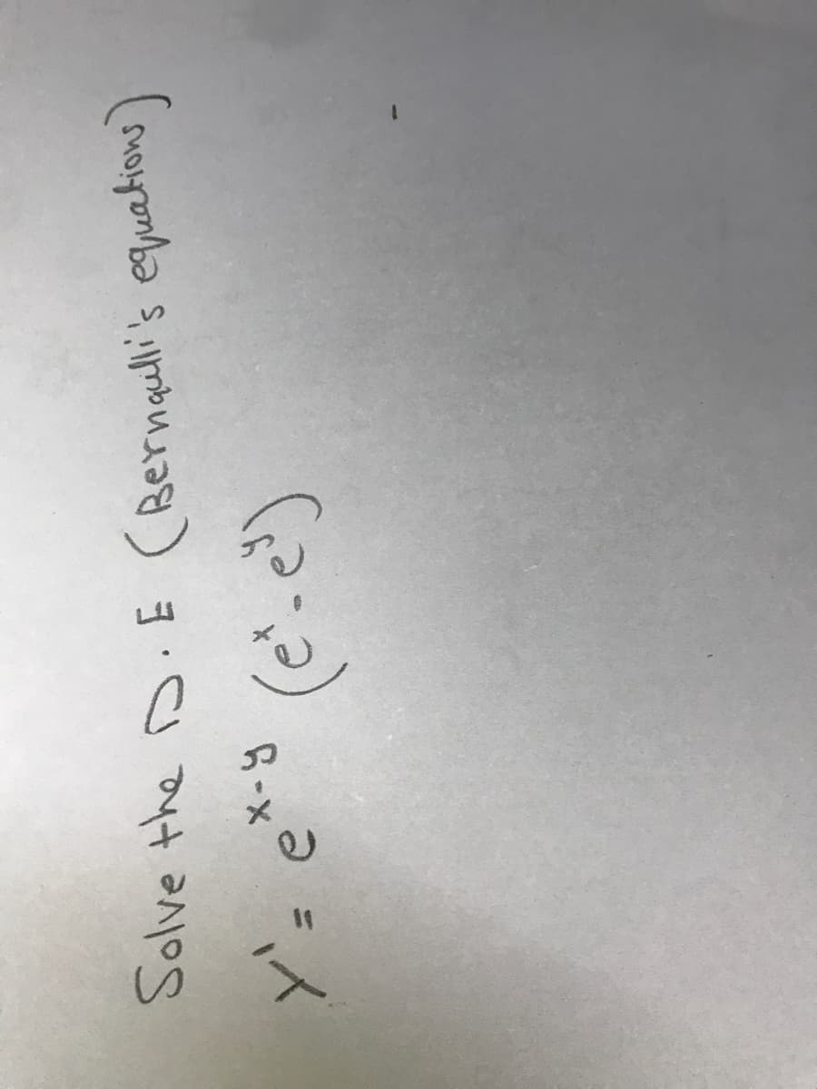 Solve the s.E (Bernaulli's equations)
ど= e*s
