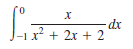 -dx
-1x? + 2x + 2
