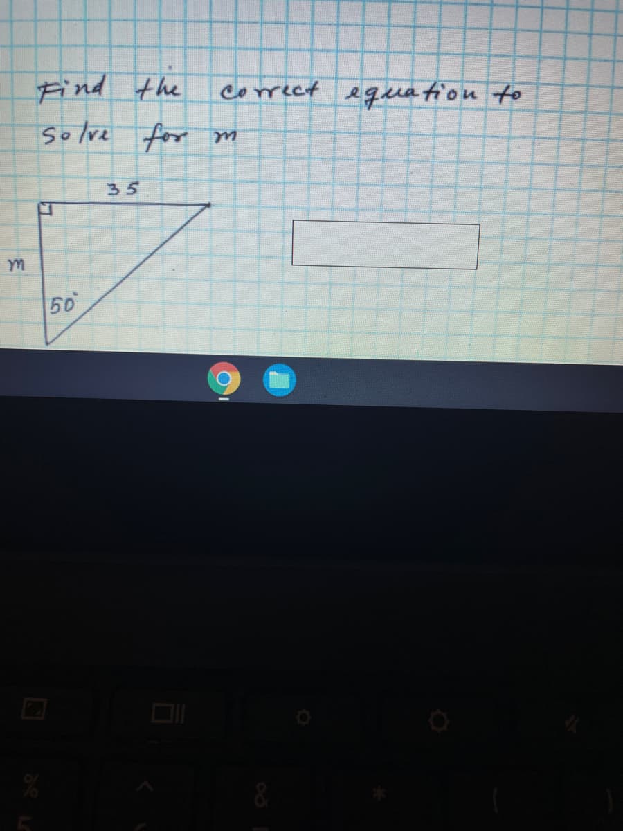 Find the
correct eguation to
35
50
