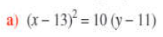 a) (x-13) = 10 (y- 11)
