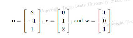 u=
2
Copyrigh Texas State University,
B
0
=
1
2
and w=
Copyright Tex