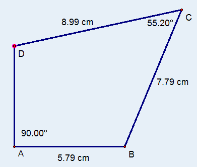 8.99 cm
55.20°
D
7.79 cm
90.00°
A
В
5.79 cm
