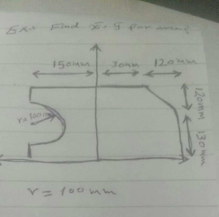 Find gfor
150am.
120mm
Ya 1o0
V=100 mm
12omm 130mwm
