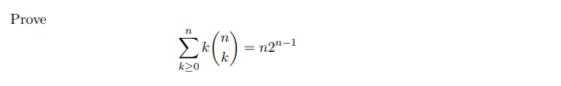 Prove
Σ() -
=n2-1