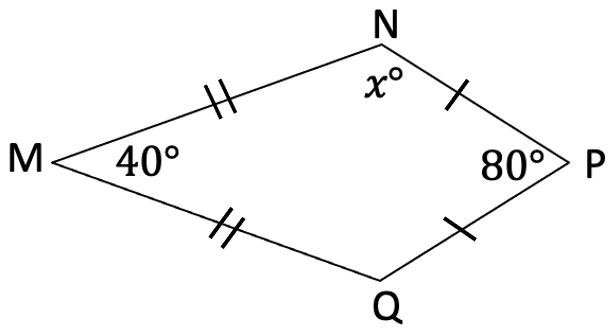 N
x°
M-
40°
80° P
Q
