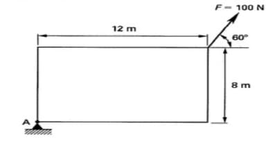 F- 100 N
12 m
60°
8 m

