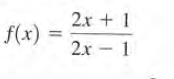 2.x + 1
f(x)
2x - 1
