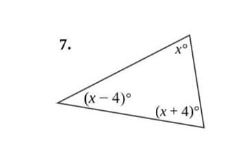 7.
(x-4)°
(x+4)
to
