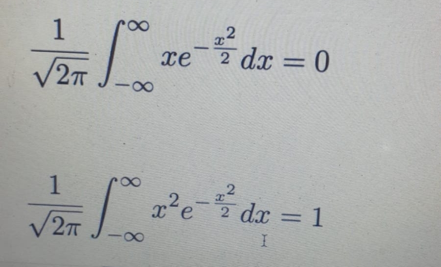 1
2
xe
2 dx = 0
1
x²e
2 dx = 1
V2T
8.
