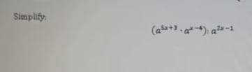 Simplify:
(as+. a* -*): ata -1
