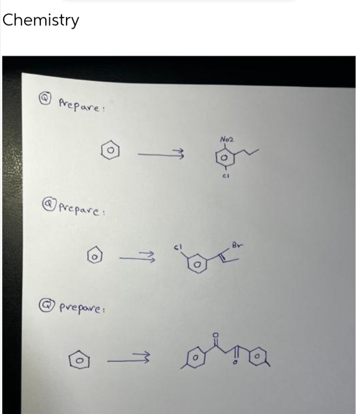 Chemistry
Prepare:
No2
prepare:
Br
prepare:
ora
0,
