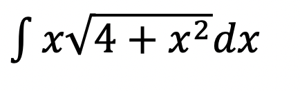 SxV4+ x²dx
