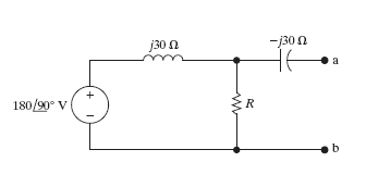 180/90° V
j30 Ω
ww
R
-j300
a
b