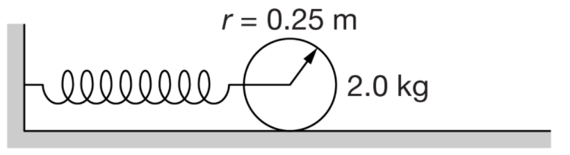 r = 0.25 m
elle
2.0 kg
