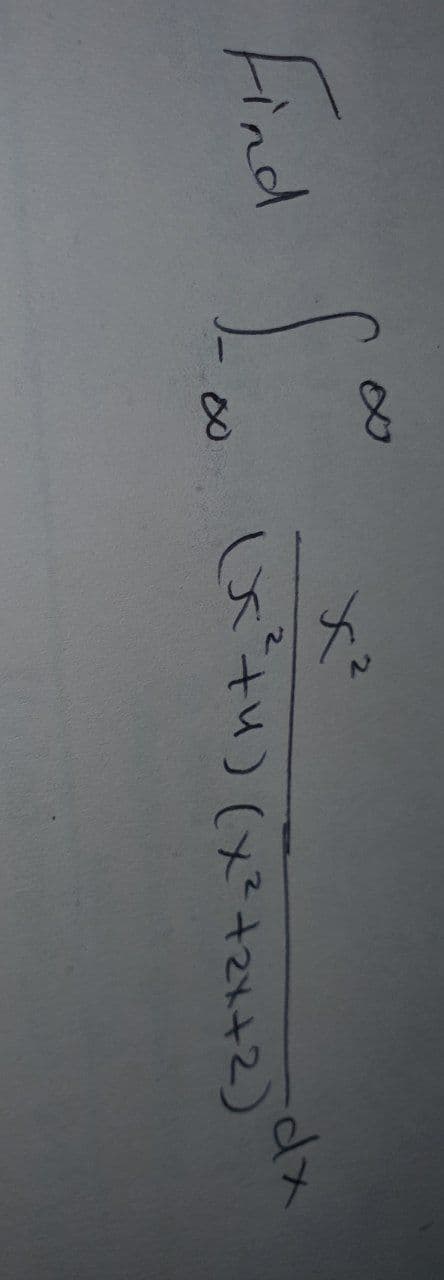 Find foo
fo
x²
(x²+4) (x²+2x+2)
x² +24+2) d
dx