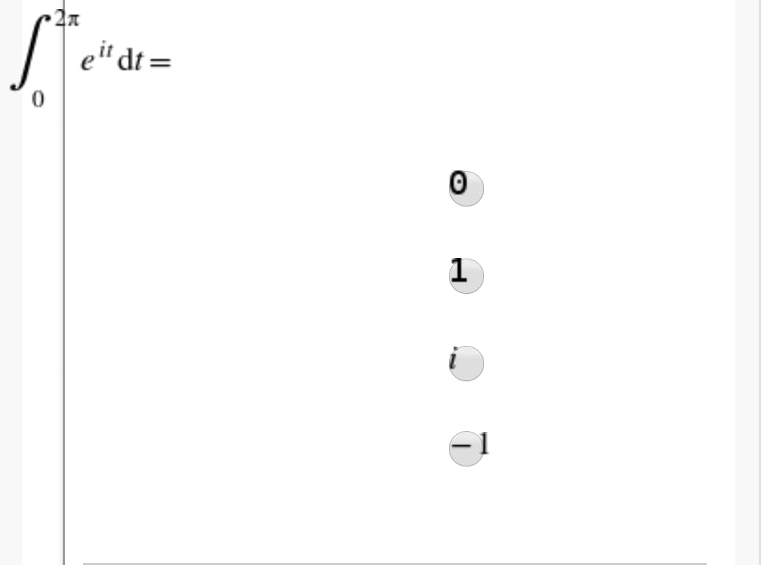 e" dt =
1
ㅇ
