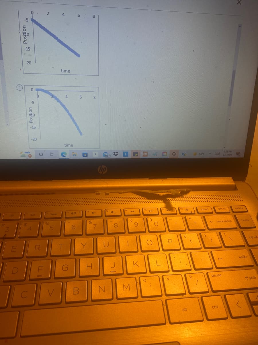 3
E
D
-5
Position
0
Position
C
-15
-20
101
4
R
2 4 6 8
time
4
time
%
Ei
5
V
T
G
6
B
6
H
Y
&
8
H
a
7
(99+
np
U
N
#
18+
00
8
$
144
(
1
M
▾
9
K
PM
fo
<
O
O
P
1
30
12
{
S
alt
+
[
?
83°F
insert
}
←
1
E
prt sc
backspace
J
pause
ctrl
9:28 PM
6/1/2022
x
E
delete
home
enfer
(
pg up
shift