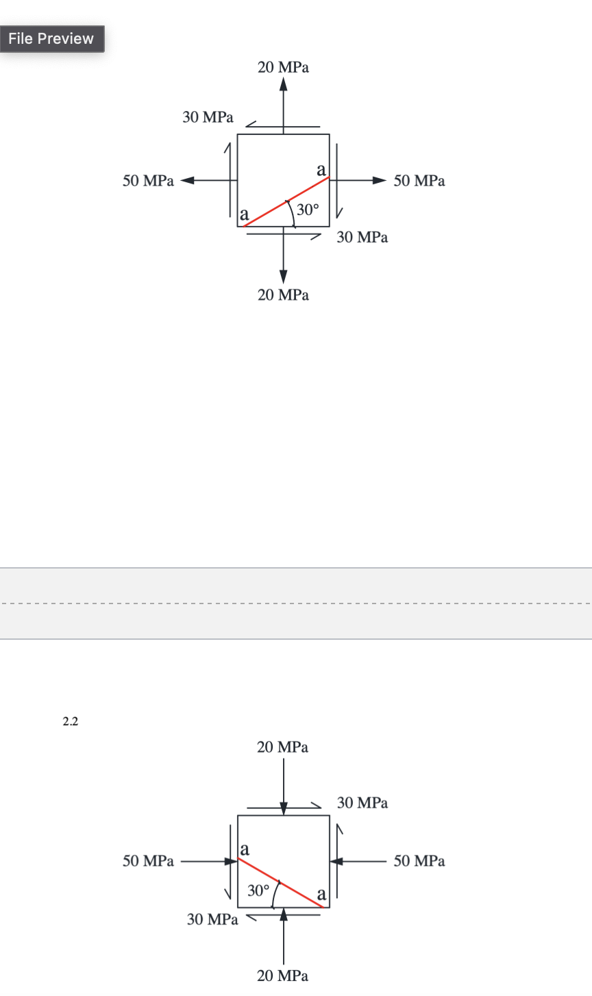 File Preview
2.2
50 MPa
30 MPa
20 MPa
a
50 MPa
30°
la
30 MPa
50 MPa
a
30 MPa
20 MPa
20 MPa
30°
a
20 MPa
30 MPa
50 MPa