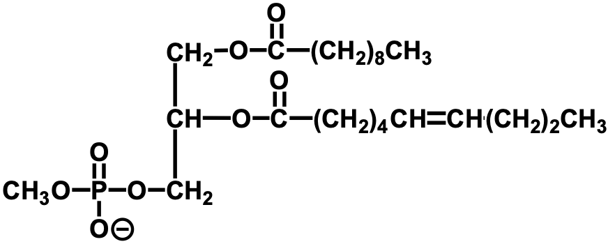 CH2-0-C-(CH2);CH3
CH-0-C-(CH2)4CH=CH(CH2)2CH3
CH;0-P-0-ČH2
