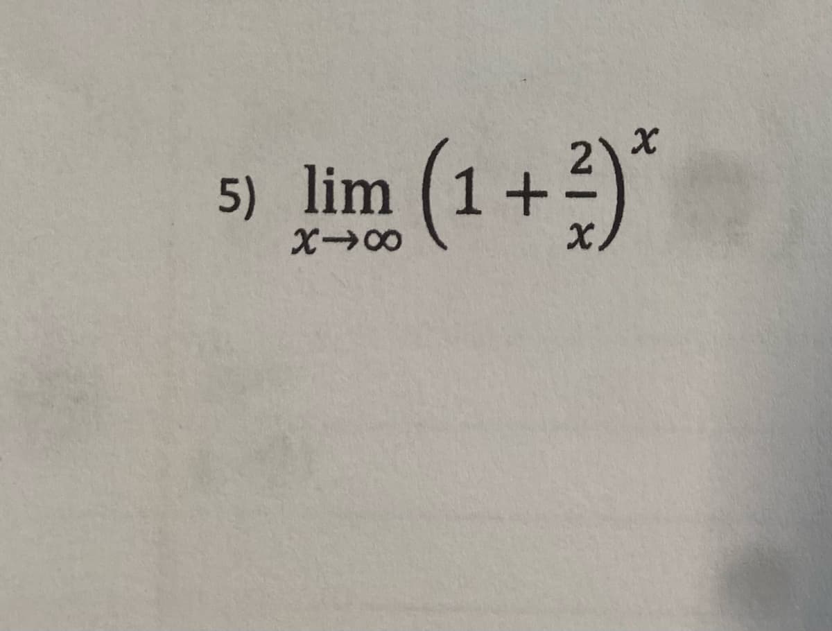 5) lim (1 + 3) *
X18