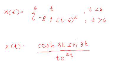 -8 + ct-6)*
97 7
t 76
X (t) =
cosh 3t sin 3t
te
