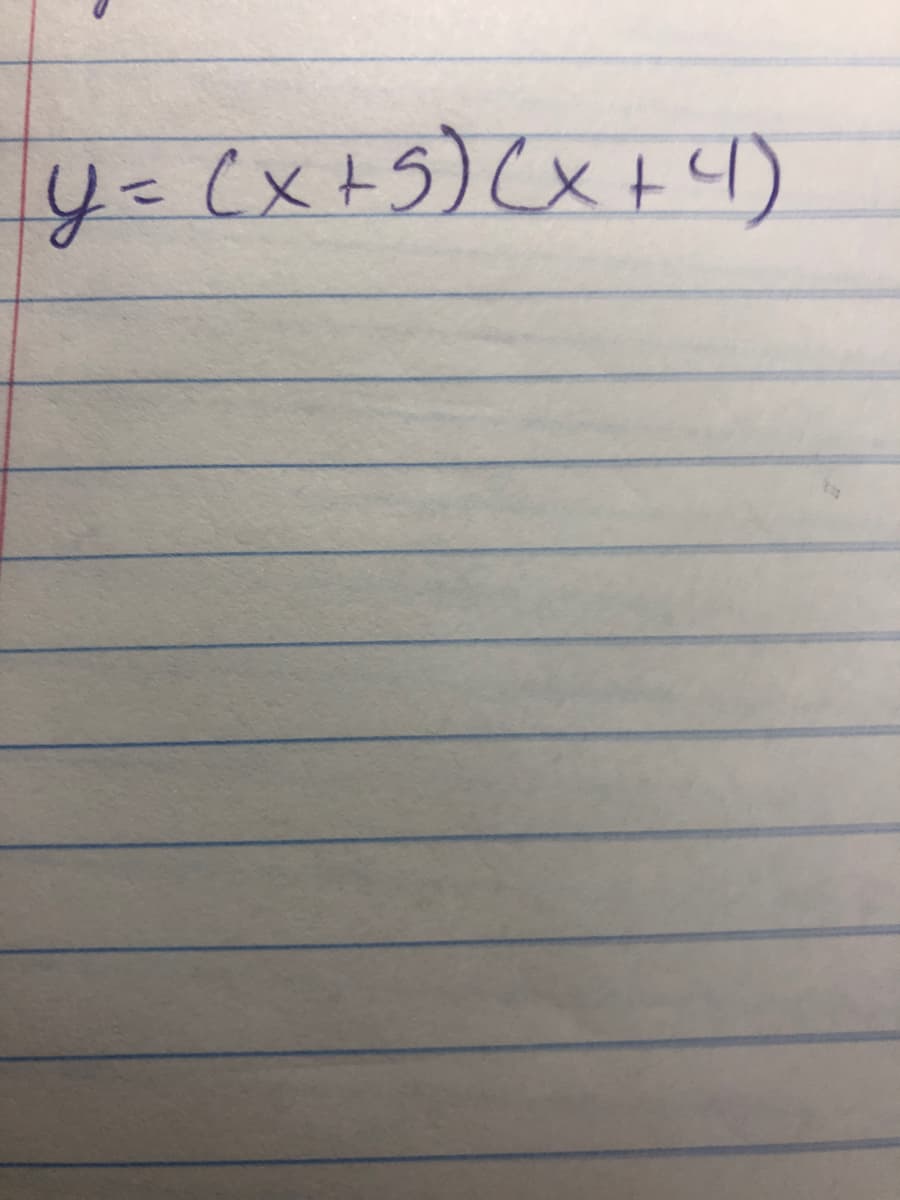 y=(x+5) Cx +4)
