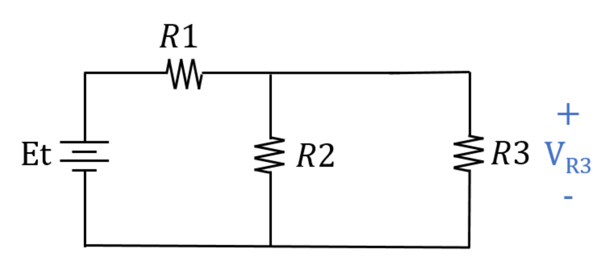 R1
Et =
3 R2
Ž R3 VR3
