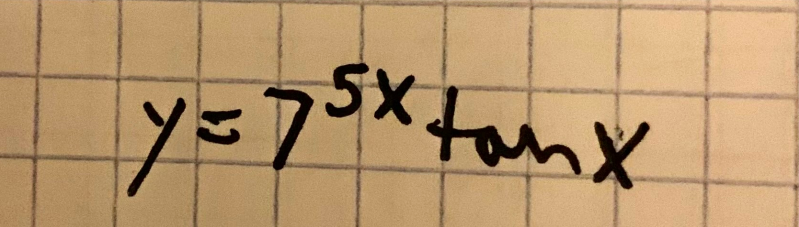 y=7xtanx
