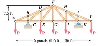 Н
7.5 ft
B
L.
-C
G
к
P.
-6 panels @ 6 ft = 36 ft-
