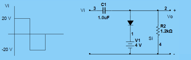 C1
3
Vi
Vi
2,
20 V
1.0uF
Vo
R2
1.2k2
Si
LV1
=4 V
-20 V
