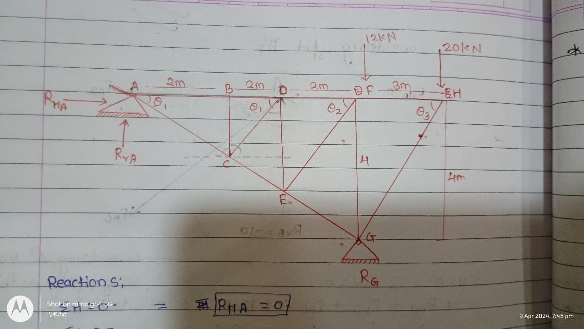 PHA
RYA
2m
M
Reaction si
Shot on moto g54-5G
N€#@
12KN
20KN
*
2m
2m
B
0
BF
PHA
=0
02
03
-EH
4
4m
G
RG
9 Apr 2024, 7:46 pm