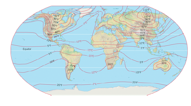 110'F
100'F)
90°F
80°F
70F
60F
50
40F
-70°F
60 F
30F
20F
10
50'F
40°F
30°F
20°F
-12°C
10°F
5F
Equator
5F-
-15°C
5F
-15°C
20'F
30
5'F
205
20F
-12°C-
10°F
-20'F-
20°F
-7°C-
