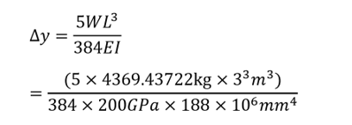 ду
5WL3
384EI
(5×4369.43722kg x 33m3)
384 х 200GPах 188 × 106 mm