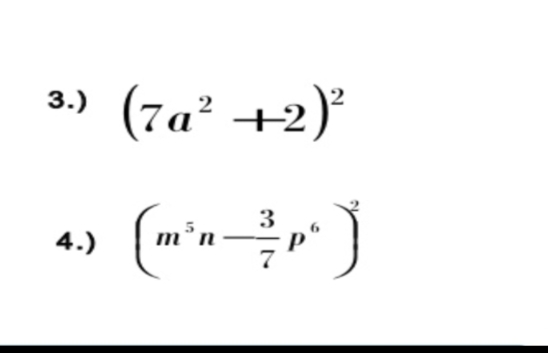 (7a² +2)°
3.)
4.)
m’n
