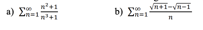 n'+1
Vn+1-Vп-1
a)
En=1
b) Σ-1
п3+1
п
