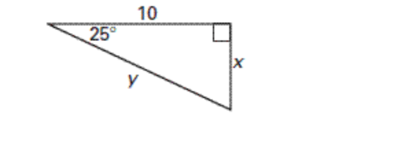 25°
10
у
X