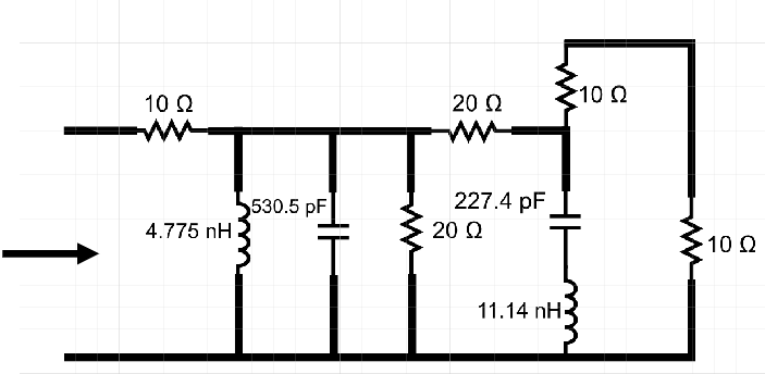 10 Ω
530.5 pF
4.775 nH
20 Ω
M
227.4 pF
20 Ω
11.14 nH
10 Ω
10 Ω