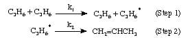 k,
C,H, +C,H,'
C,H, +C,H,
(Step 1)
C,H,
+ CH,=CHCH,
(S tep 2)
