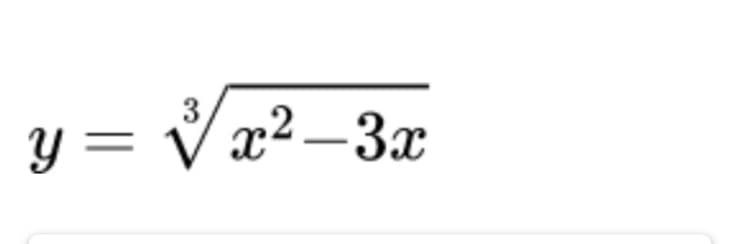 y = Vx²–3x
