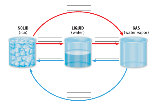 SOLID
(ice)
LIQUID
(water)
GAS
|(water vapor)
